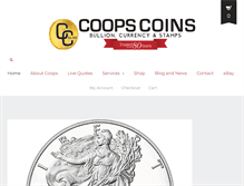 Tablet Screenshot of coopscoins.com